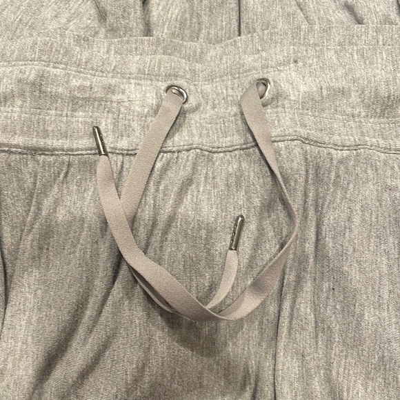 Athleta Heather Grey Elastic Waist Maxi Skirt with side slits - Picture 5 of 8